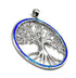 Sterling Silver with Opal Tree of Life Pendant